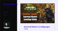 Desktop Screenshot of hunterlevelingspec.org